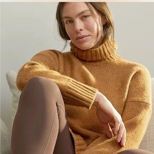 Everlane "The Cloud" Oversized Wool Alpaca Turtleneck Sweater Small